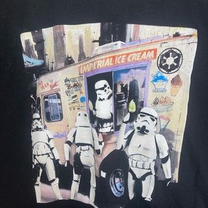 Black Size L Star Wars Stormtrooper Short Sleeve T-Shirt Fifth Sun